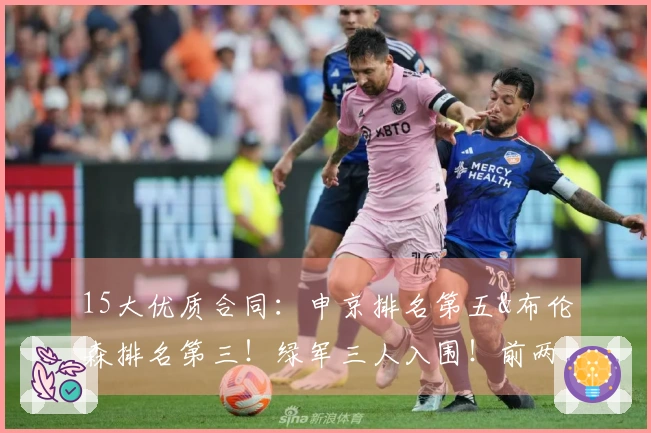 15大优质合同：申京排名第五&布伦森排名第三！绿军三人入围！前两榜单价值连城